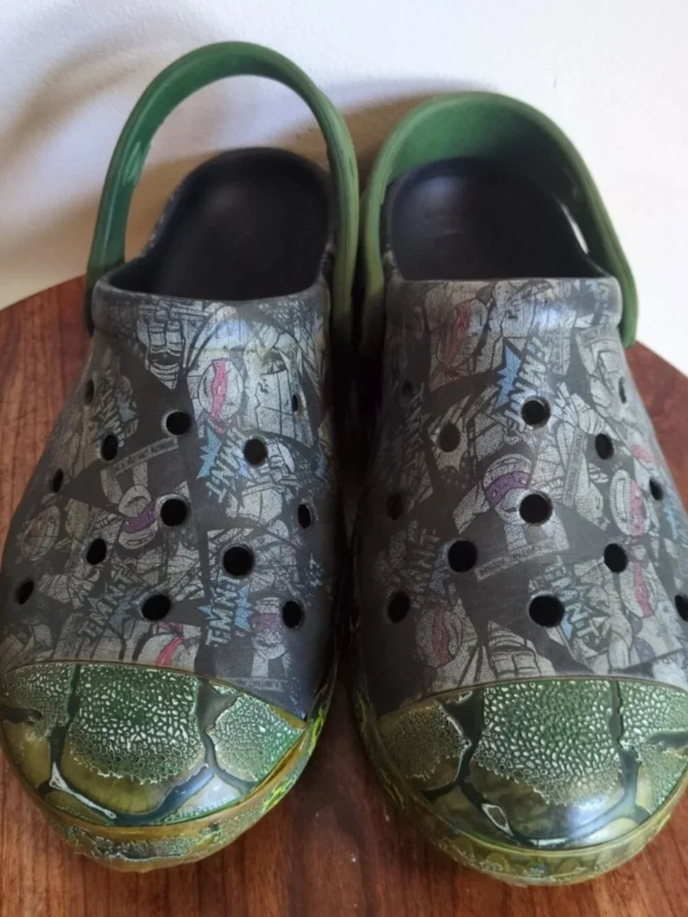 Crocs Teenage Mutant Ninja Turtle TMNT Clogs Sandals Youth Kids Size J3
